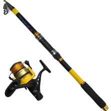 Powerex Highline 3m. 150-200GR Kamış - Highline Plus 4000 Sarı Kamış Makine Olta Seti