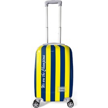 Coral High Sarı Lacivert Çubuklu Kabin Boy Valiz (50CM) 16562