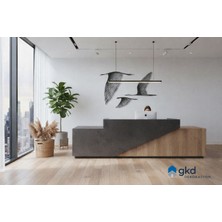 Güneş Krom Dekorasyon Gkd Siyah 3'lü Takım Kuğular Metal Duvar Dekoru, Metal Duvar Dekoru, Ev, Ofis Dekorasyonu