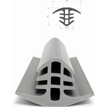 MAKPLASTİK FİTİL PROFİL Df 019 28 mm Dilatasyon Ara Boşluk  Fitili  6metre