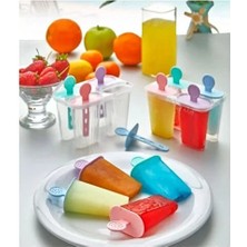 4 Lü Silikon Plastik Meybuz ve Dondurma Kalıbı 10*10