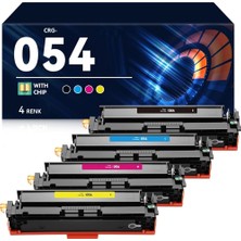 Canon CRG-054 (CRG054) Çipli Muadil Toner Seti Canon I-Sensys MF645CX (MF-645) Yazıcı Uyumlu