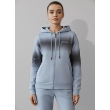 Luniva Kadın Kışlık Fermuarlı Eşofman Takımı Rahat Kalıp 44 Beden