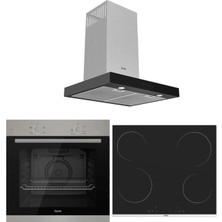 Ferre Mega Plus Serisi 3'lü Cam Ankastre Set (XE61MDV-MS261-D100)