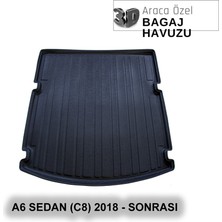 Elorcar Audı A6 Sedan C8 2018 - Sonrası 3D Bagaj Havuzu