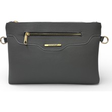 Sanmorris Kadın Suni Deri Ayarlanabilir Çapraz ve El Askılı Portföy, Clutch Çanta