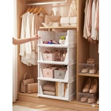 Mr. Pratic 3 Adet* Çok Amaçlı Kayar Raf Dolap Içi Kıyafet ve Ev Aksesuarı Düzenleyici