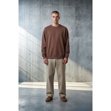 Black Steel Bisiklet Yaka Selanik Ördü Sweatshirt