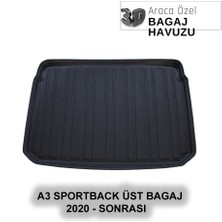 Elorcar Audı A3 Sportback Üst  Bagaj (8y) 2020 - Sonrası 3D Bagaj Havuzu