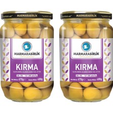 Marmarabirlik Yeşil Kırma Zeytin 400 gr Cam 3xl-3xl x 2 Adet