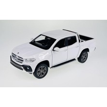 Welly  Koleksiyon 1 / 24 Ölçek Mercedes x Class Beyaz Arazi Aracı Model Metal Araba