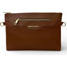 Sanmorris Kadın Suni Deri Ayarlanabilir Çapraz ve El Askılı Portföy, Clutch Çanta