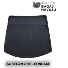 Elorcar Audı A4 Sedan B-9 2016 - Sonrası 3D Bagaj Havuzu