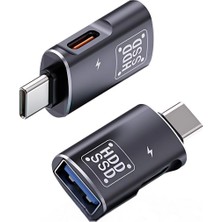 Derwell Yeni 2026 Type C USB 3.0 Otg Yüksek Hızlı Veri Aktarım Şarj Çevirici Dönüştürücü PD12W Adaptör