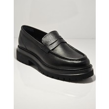 Tetri K416-1 Ramonelli Model Gerçek Deri El Yapımı Erkek Siyah Casual Ayakkabı