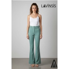 Lavinsis Yüksek Bel Ispanyol Paça Kadın Pantolon