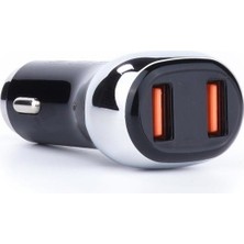 Sword Dijital Göstergeli Araç Şarj Adaptörü 36W Hızlı Şarj- Qc3.0 -Araç Akü Monitör Göstergesi