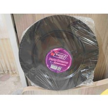 Sword Pack 6 Adet Sert Plastik Mika Tabak 6 Adet Siyah