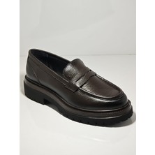 Tetri K416-1 Ramonelli Model Gerçek Deri El Yapımı Erkek Kahve Casual Ayakkabı