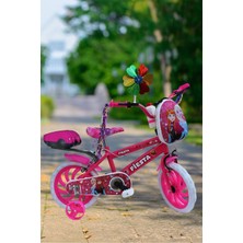 PremiumPort Kız Çocuk Bisikleti 15 Jant LED Işıklı Çantalı Püsküllü 2025 Yeni Sezon