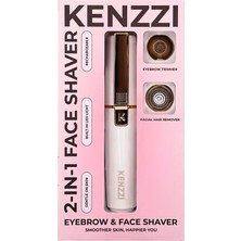 Kenzzi Şarjlı LED Işıklı Yüz ve Kaş Şekillendirme Tıraş Makinesi