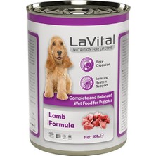 Lavital Puppy Kuzulu Bağışıklık Sistemi Destekleyici Yavru Köpek Konservesi 1 Adet 400 gr
