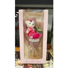 Ekonomik Sepeti Ayıcıklı Buket Beyaz