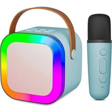 Mi7a Kablosuz Mikrofonlu Karaoke Sound System Taşınabilir Müzik Kutusu