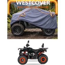 WestCover Yuki YK250ST-2 Uyumlu Neon Fitilli Suni Deri Atv Brandası,çadırı