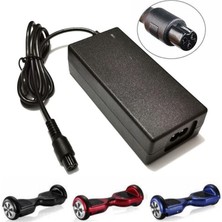 Feyza Design Siyah 42V 2A Hoverboard Şarj Cihazı Tüm Modellerle Uyumlu