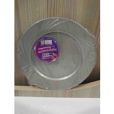 Sword Pack 6 Adet Sert Plastik Mika Tabak 6 Adet Gümüş