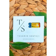 Tasarım Sentezi Rozet Metal Broş Sarı Uçak Bileti Seyahat Tatil Check-In Ticket Yaka Çanta Kıyafet Şapka Aksesuar