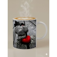 Sevgililer Günü Özel Porselen Kupa | Romantik Sevgiliye Hediye Kupası (Düz)