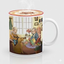 Sevgililer Günü Özel Porselen Kupa | Romantik Sevgiliye Hediye Kupası (Düz)