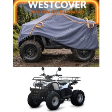 WestCover Kuba Garden Trac 150  Uyumlu Neon Fitilli Suni Deri Atv Brandası,çadırı