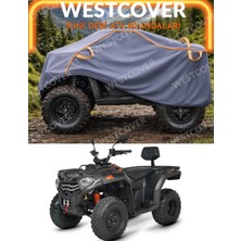 WestCover Kuba Xwolf 300 (TRV350) Uyumlu Neon Fitilli Suni Deri Atv Brandası,çadırı