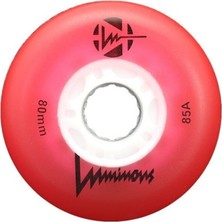 Feyza Design Parlak Kırmızı Işıklı Paten Tekerleği, Güçlü ve Şık Tasarım