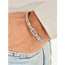 Ferro Gümüş Çelik Erkek Bileklik FRJ10142A-A 2 Yıl Garantili Hediye Paketli