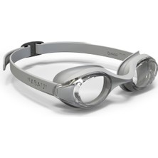 PremiumPort Yüzücü Gözlüğü Standart Boy Gri Şeffaf Camlar Spor ve Deniz Kullanımı