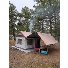 Çadır Dünyası 10-12 Kişilik Şişme Kamp Çadırı - 350X250 cm - Su Geçirmez Oxford Kumaş