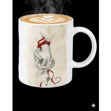 Sevgililer Günü Özel Porselen Kupa | Romantik Sevgiliye Hediye Kupası (Düz)