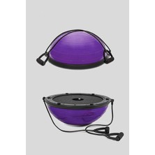 PremiumPort Denge Topu Seti 45CM, Pilates ve Egzersiz Aleti, Direnç Lastiği ve Pompa