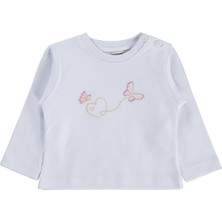 Lüks Kumru Tekstil Lüks Kumru Kelebek Nakışlı 3 Lü Hırkalı 6-18 Ay Takım - Pembe 18-24 Ay