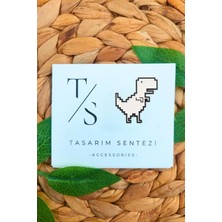 Tasarım Sentezi Rozet Metal Broş Trex Dinozor Tyrannosaurus Rex Jurassic Park Yaka Çanta Kıyafet Şapka Aksesuar