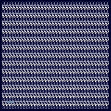 Cacharel Lacivert Logo Desenli  Ipek Twill Eşarp