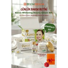Kanza Beyazlatma Güzellik Kremi ile Serum ve Sabun 3 Lü Set