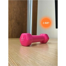 PremiumPort Vinyl Kaplı Pembe Çocuk Dumbell Set 0.5kg, Sağlıklı Egzersiz Için Idealdir