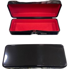 Optic Plus Renkli Plastik Içi Süet Gözlük Kutusu Siyah