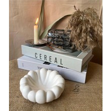 CasadiDuck Bubble Görünümlü Taş Tozu Dekoratif Tabak/kase 13-7 cm 2’li