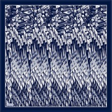 Cacharel Lacivert  Ipek Twill Eşarp